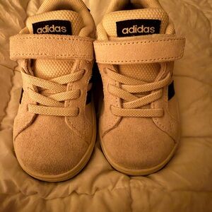 Adidas Kids Beige Sneakers with Strap